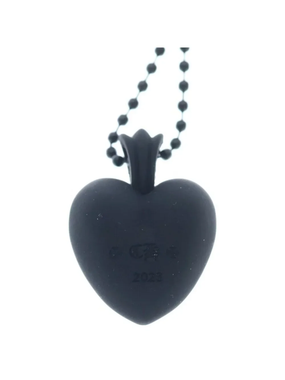 Chrome Hearts Rubber Heart Necklace Silicone